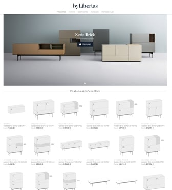 Diseño web catálogo de productos para empresa de mobiliario a medida